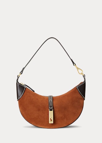 Polo ID Suede-Leather Mini Shoulder Bag