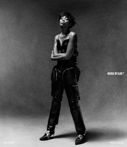 Naomi Campbell stars in HOOD BY AIR Prologue era 2021 campaign.