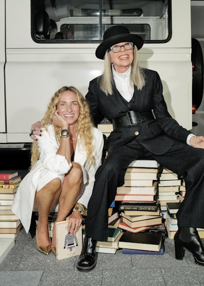 Diane Keaton and Olympia Gayot at J.Crew's 40th anniversary event.