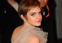 LONDON-February 13: Actress Emma Watson attends the 2011 British Academy Film Awards at The Royal Op...