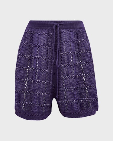 Calle Del Mar Patchwork Knit Shorts