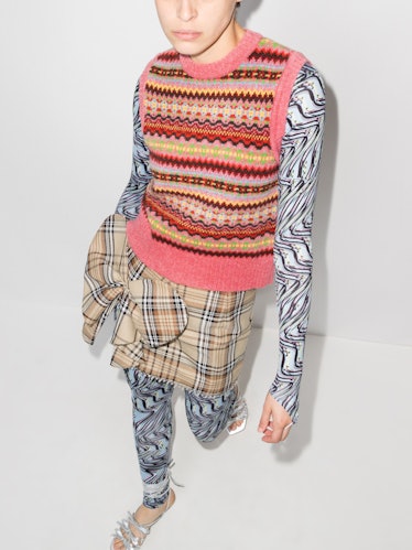 Molly Goddard Bibi Fairisle Wool Sweater Vest