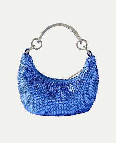 Paperclip Mini Crystal-Embellished Satin Tote