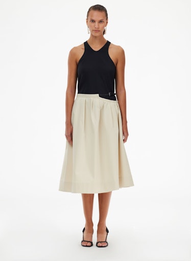Organic Twill Cutout Skirt