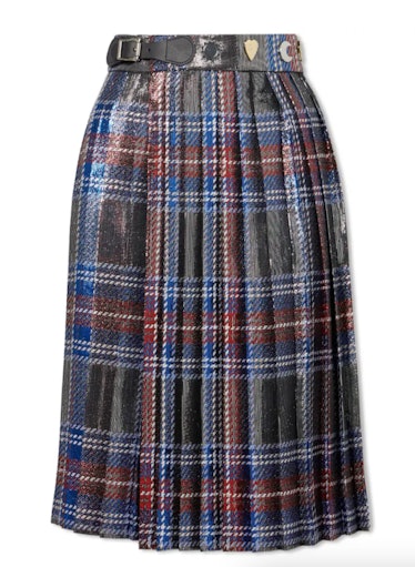 Loverboy Tartanium Midi Kilt Skirt