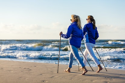 Nordic walking has been shown to improve your mood and quality of life, while also reducing anxiety ...