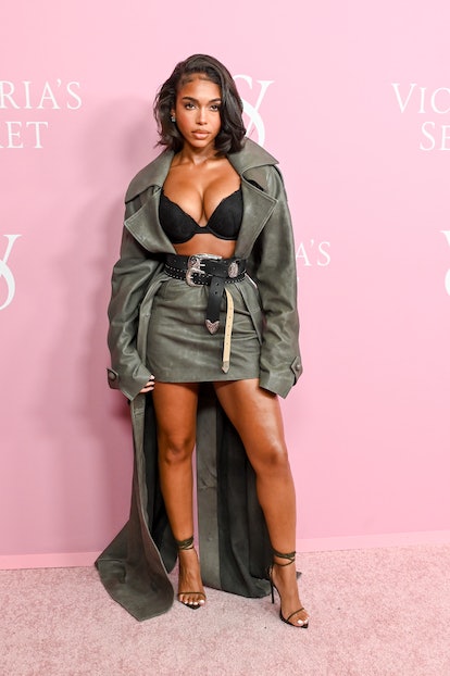 Lori Harvey on the red carpet at the Victoria's Secret World Tour 2023 event at The Manhattan Center...