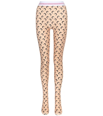 Printed Stretch-Jersey Tights