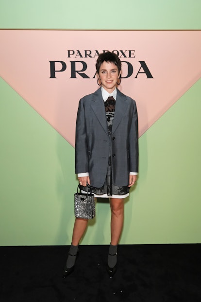 LONDON, ENGLAND - OCTOBER 13: Emma Watson attends the Prada Paradoxe fragrance launch party on Octob...