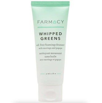 Farmacy Mini Whipped Greens Oil-Free Foaming Cleanser with Moringa and Papaya