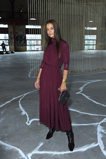 Katie Holmes attends the Ulla Johnson SS24 front row during New York Fashion Week September 2023 on ...