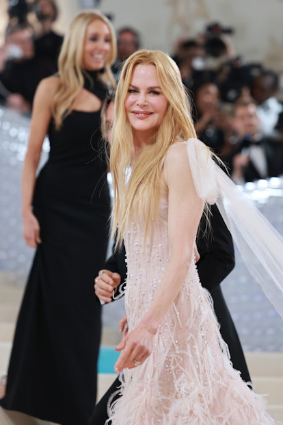 Nicole Kidman at Met Gala 2023 with long waves