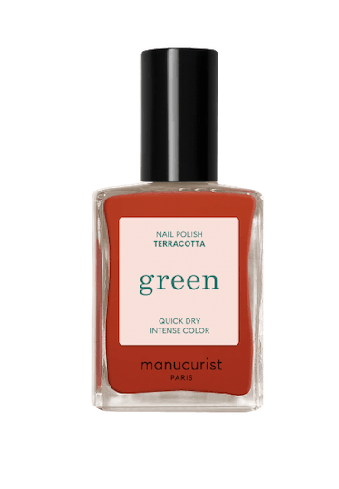 Manicurist Paris Green Natural Nail Polish in Terracotta
